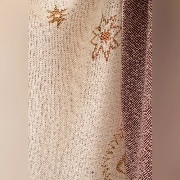 Anthropologie Fortune Cotton Knit Throw Blanket, NWT - Picture 2 of 4